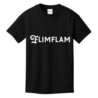 Flimflam Flim Flam Funny Sneaky Swindle Liar Sarcastic Kids T-Shirt