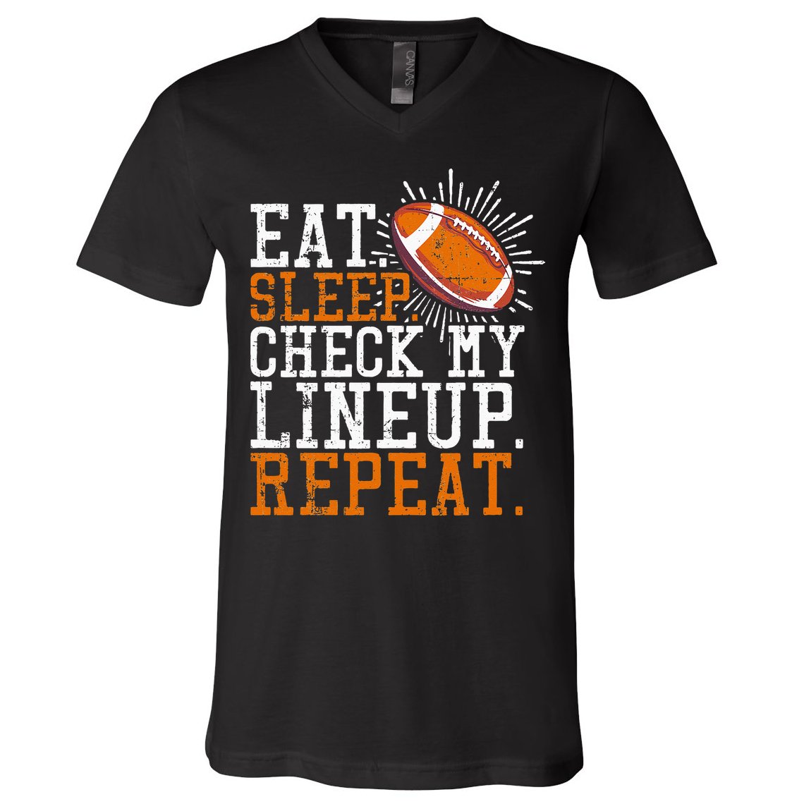Football Funny Football Tee Fantasy Football V-Neck T-Shirt