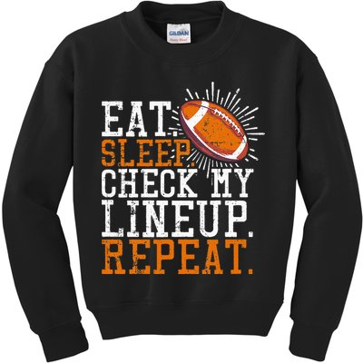 Football Funny Football Tee Fantasy Football Kids Sweatshirt