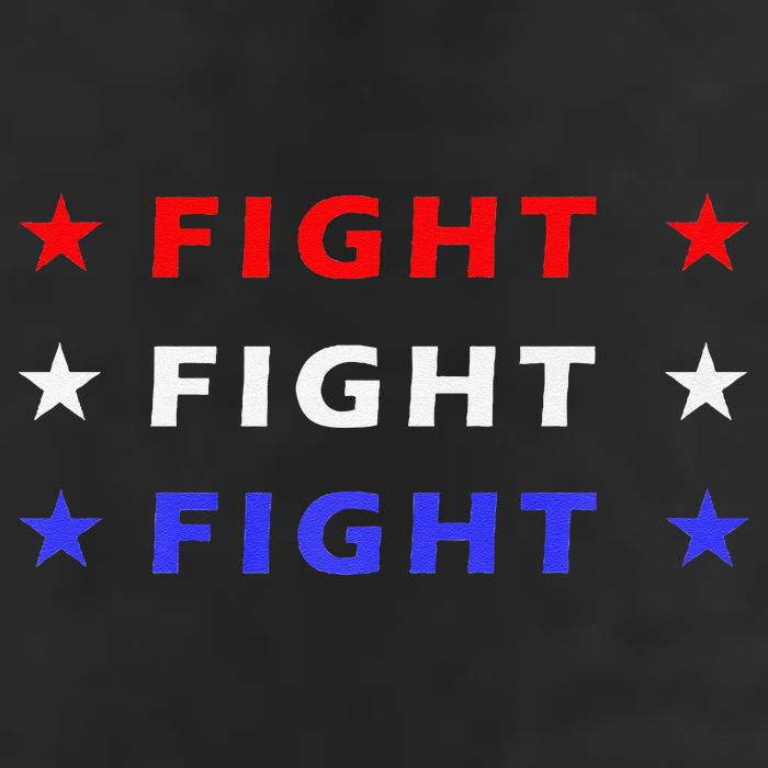 Fight Fight Fight Very Hard In Life Premium 7 Panel Mesh Trucker Snapback Hat