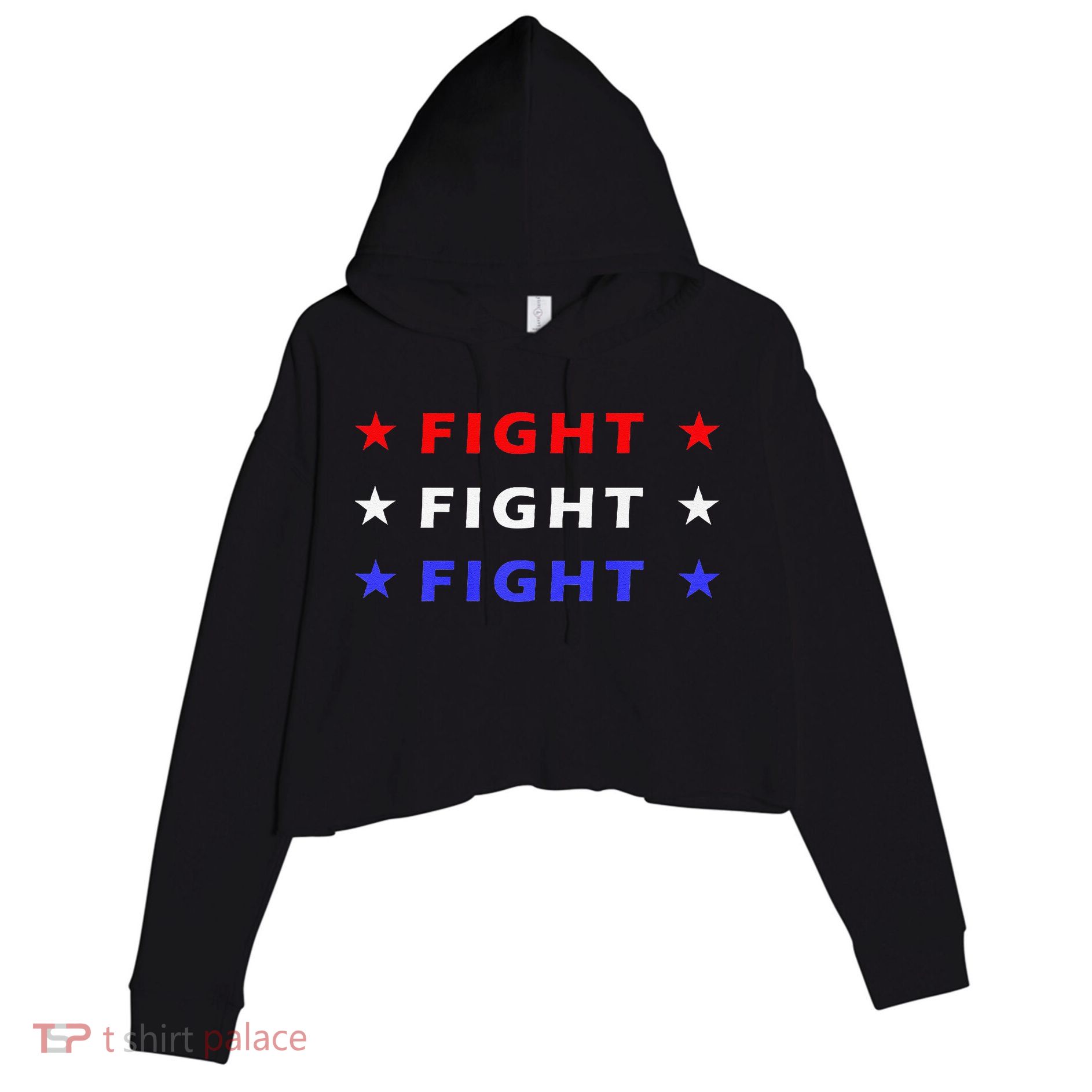 Fight Fight Fight Very Hard In Life Premium Crop Fleece Hoodie
