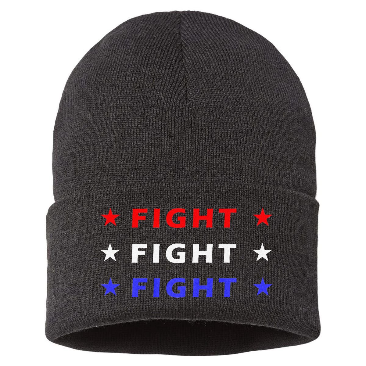 Fight Fight Fight Very Hard In Life Premium Sustainable Knit Beanie