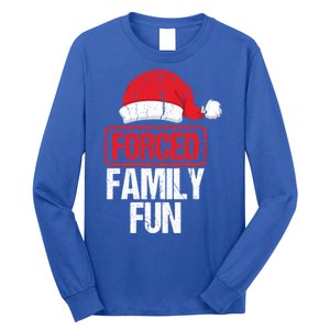 Forced Family Fun Winter Holidays Funny Christmas Gift Long Sleeve Shirt