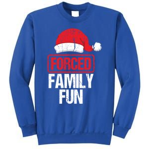 Forced Family Fun Winter Holidays Funny Christmas Gift Sweatshirt