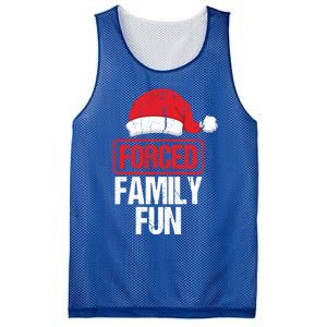 Forced Family Fun Winter Holidays Funny Christmas Gift Mesh Reversible Basketball Jersey Tank