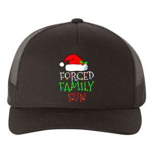 Forced Family Fun Sarcastic Christmas Pajama Family Funny Yupoong Adult 5-Panel Trucker Hat