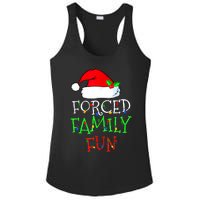 Forced Family Fun Sarcastic Christmas Pajama Family Funny Ladies PosiCharge Competitor Racerback Tank