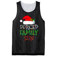 Forced Family Fun Sarcastic Christmas Pajama Family Funny Mesh Reversible Basketball Jersey Tank