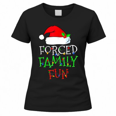 Forced Family Fun Sarcastic Christmas Pajama Family Funny Women's T-Shirt