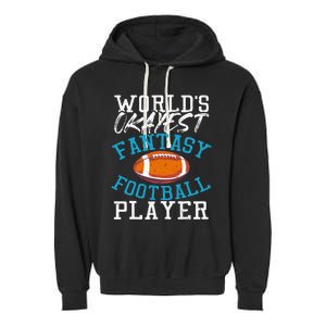 Football Funny Football Tee Fantasy Football Garment-Dyed Fleece Hoodie