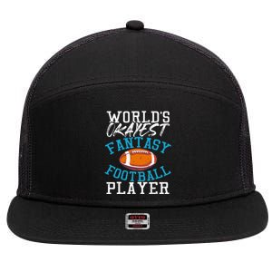 Football Funny Football Tee Fantasy Football 7 Panel Mesh Trucker Snapback Hat