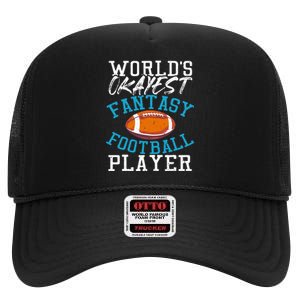 Football Funny Football Tee Fantasy Football High Crown Mesh Back Trucker Hat