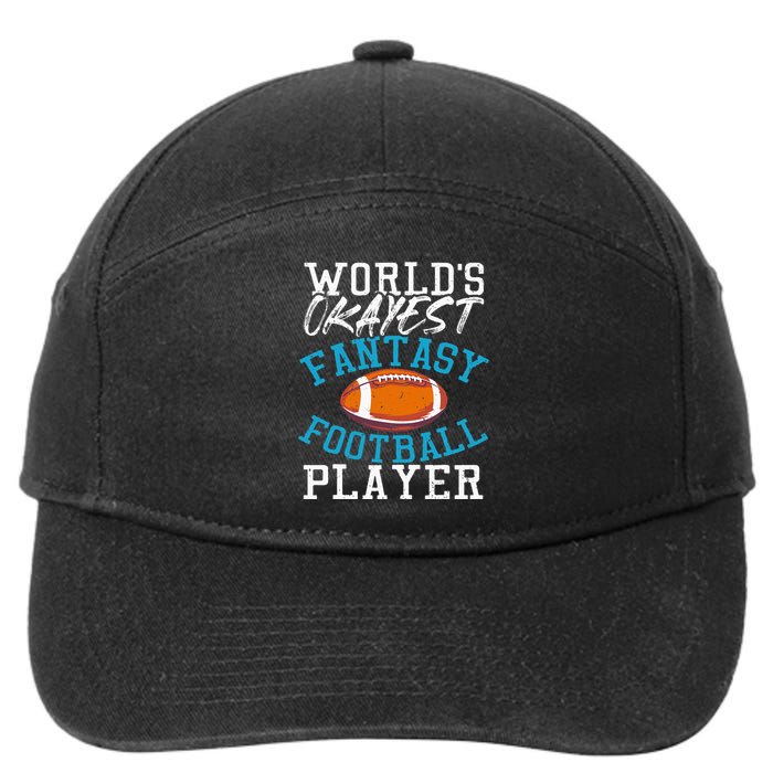 Football Funny Football Tee Fantasy Football 7-Panel Snapback Hat