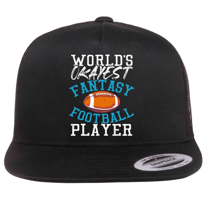 Football Funny Football Tee Fantasy Football Flat Bill Trucker Hat