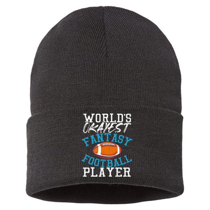 Football Funny Football Tee Fantasy Football Sustainable Knit Beanie