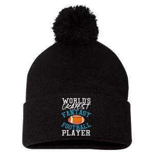 Football Funny Football Tee Fantasy Football Pom Pom 12in Knit Beanie