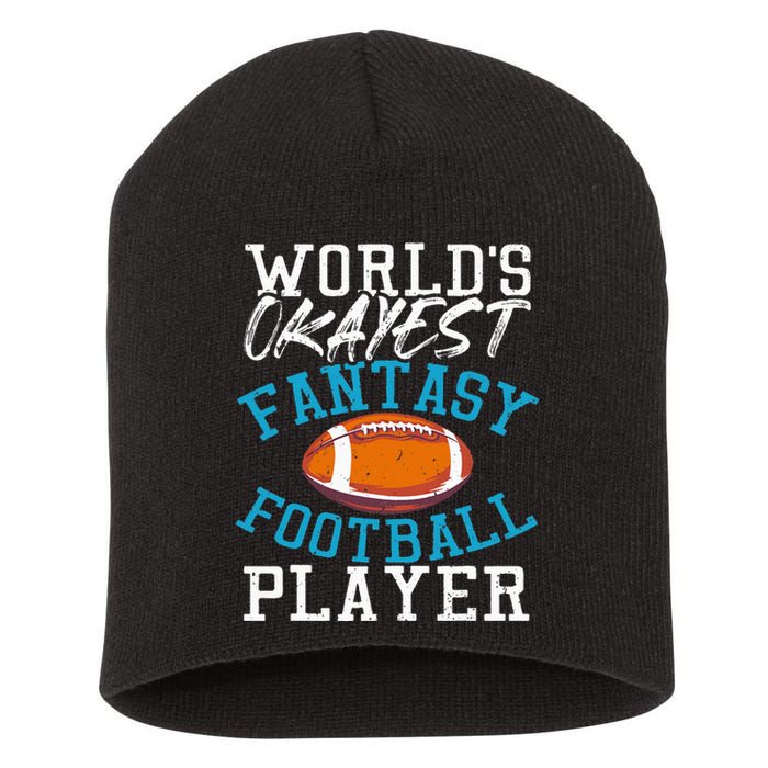 Football Funny Football Tee Fantasy Football Short Acrylic Beanie