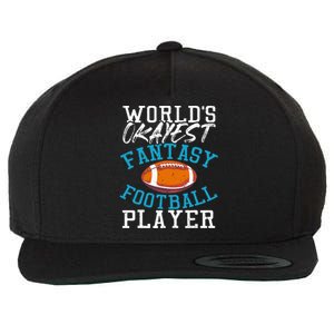 Football Funny Football Tee Fantasy Football Wool Snapback Cap