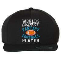 Football Funny Football Tee Fantasy Football Wool Snapback Cap