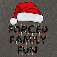 Forced Family Fun Sarcastic Christmas Funny Cotton Canvas Backpack
