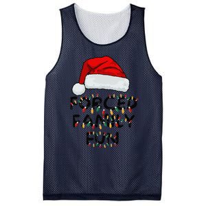 Forced Family Fun Sarcastic Christmas Funny Mesh Reversible Basketball Jersey Tank