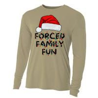 Forced Family Fun Sarcastic Christmas Funny Cooling Performance Long Sleeve Crew