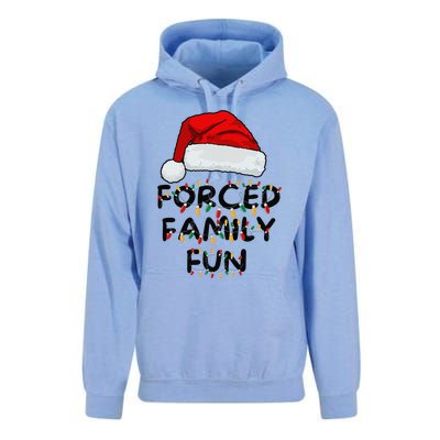 Forced Family Fun Sarcastic Christmas Funny Unisex Surf Hoodie