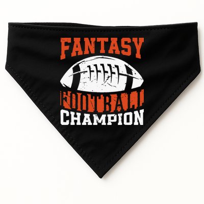 Funny Fantasy Football Player Fantasy Football Champion USA-Made Doggie Bandana