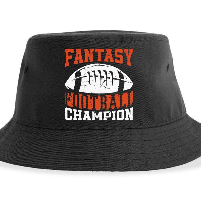 Funny Fantasy Football Player Fantasy Football Champion Sustainable Bucket Hat