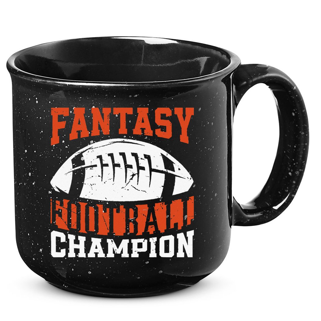 Funny Fantasy Football Player Fantasy Football Champion 15oz Campfire Ceramic Mug
