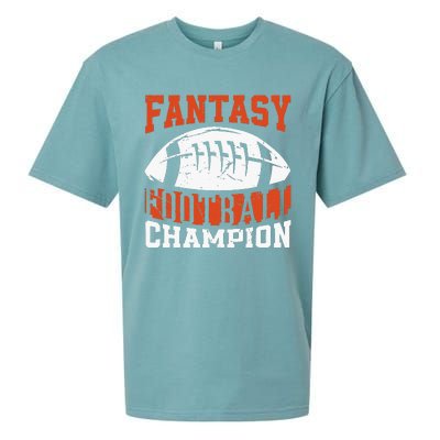 Funny Fantasy Football Player Fantasy Football Champion Sueded Cloud Jersey T-Shirt