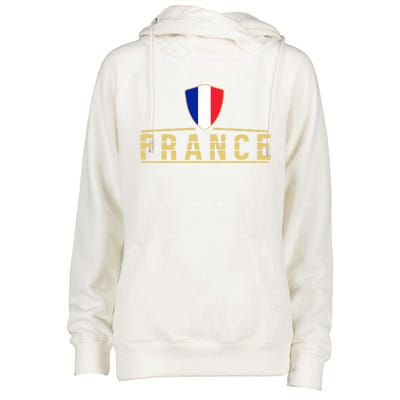 France Football France Soccer Jersey French Womens Funnel Neck Pullover Hood