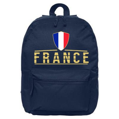 France Football France Soccer Jersey French 16 in Basic Backpack