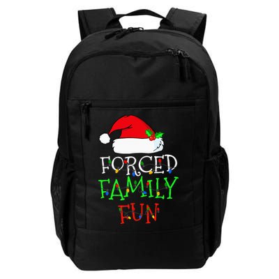 Forced Family Fun Sarcastic Christmas Pajama Family Funny Backpack
