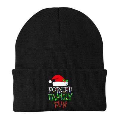 Forced Family Fun Sarcastic Christmas Pajama Family Funny Beanie
