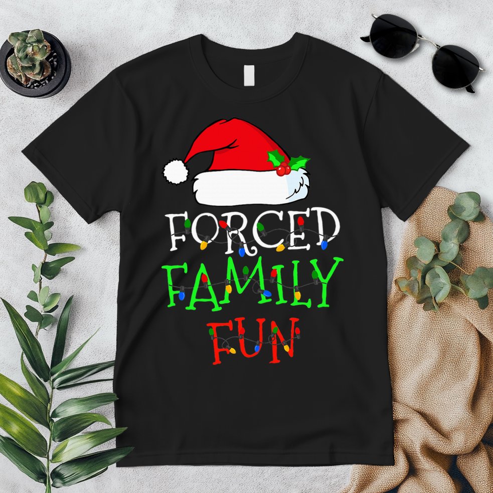 Forced Family Fun Sarcastic Christmas Pajama Family Funny Premium T-Shirt