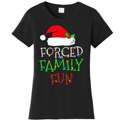 Forced Family Fun Sarcastic Christmas Pajama Family Funny Women's T-Shirt