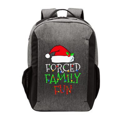 Forced Family Fun Sarcastic Christmas Pajama Family Funny Vector Backpack