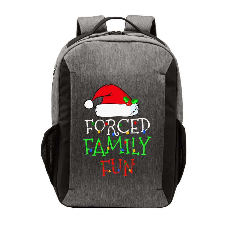 Forced Family Fun Sarcastic Christmas Pajama Family Funny Vector Backpack