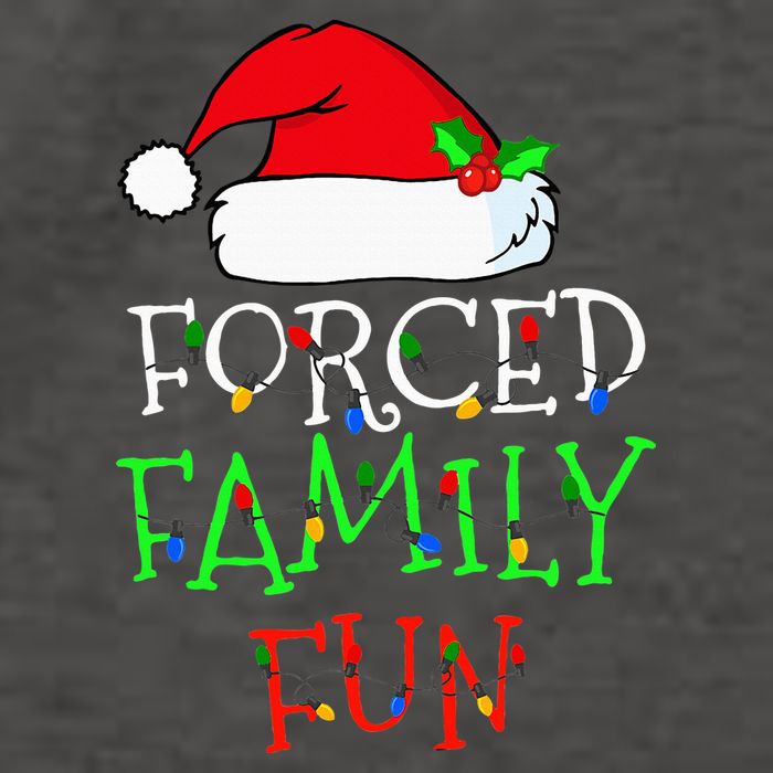 Forced Family Fun Sarcastic Christmas Pajama Family Funny Vector Backpack