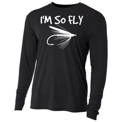 Funny Fly Fishing funny I'm So Fly Fisherman Cooling Performance Long Sleeve Crew