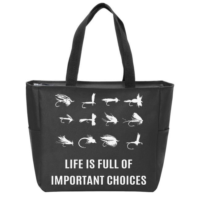Fly Fishing Funny Fisherman Gift I'm so Fly! Zip Tote Bag