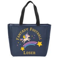 Funny Fantasy Football Punishment Loser Zip Tote Bag