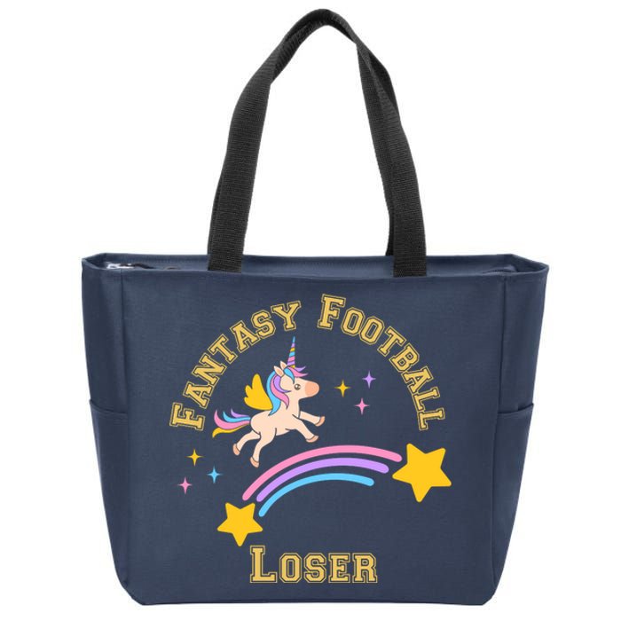 Funny Fantasy Football Punishment Loser Zip Tote Bag