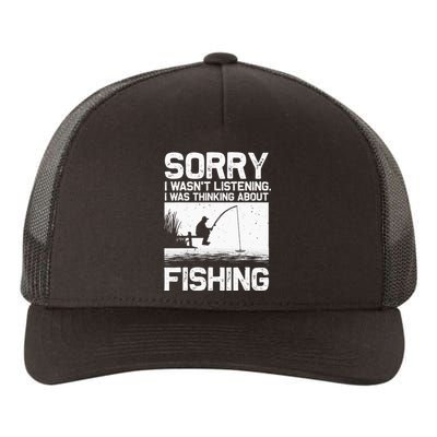 Funny Fishing For  Trout Bass Fisherman Vacation Yupoong Adult 5-Panel Trucker Hat