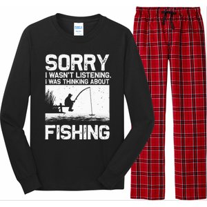 Funny Fishing For  Trout Bass Fisherman Vacation Long Sleeve Pajama Set