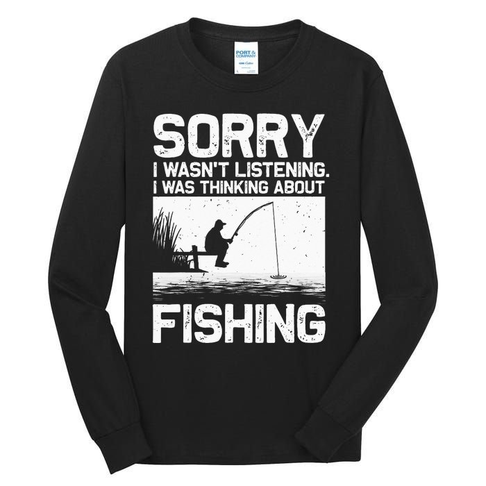 Funny Fishing For  Trout Bass Fisherman Vacation Tall Long Sleeve T-Shirt