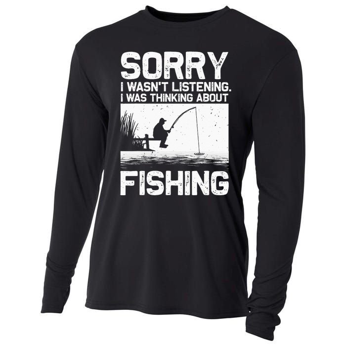 Funny Fishing For  Trout Bass Fisherman Vacation Cooling Performance Long Sleeve Crew