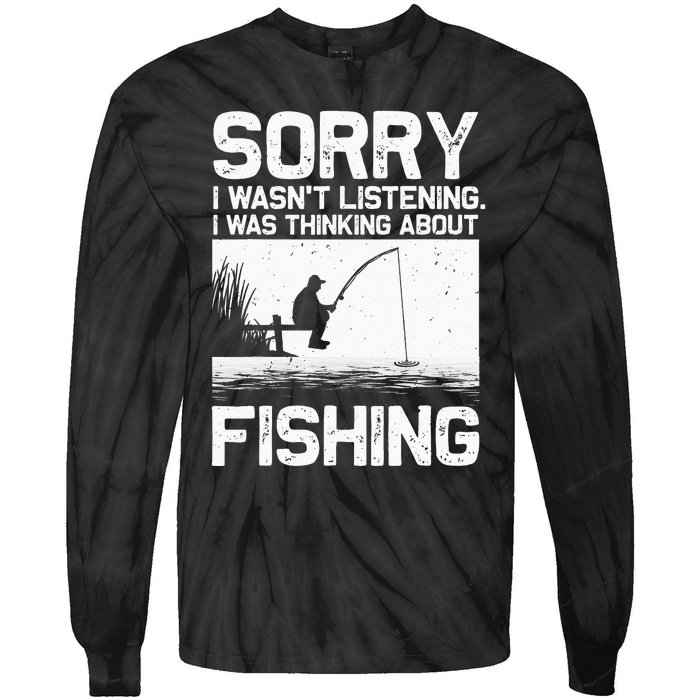 Funny Fishing For  Trout Bass Fisherman Vacation Tie-Dye Long Sleeve Shirt