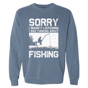 Funny Fishing For  Trout Bass Fisherman Vacation Garment-Dyed Sweatshirt